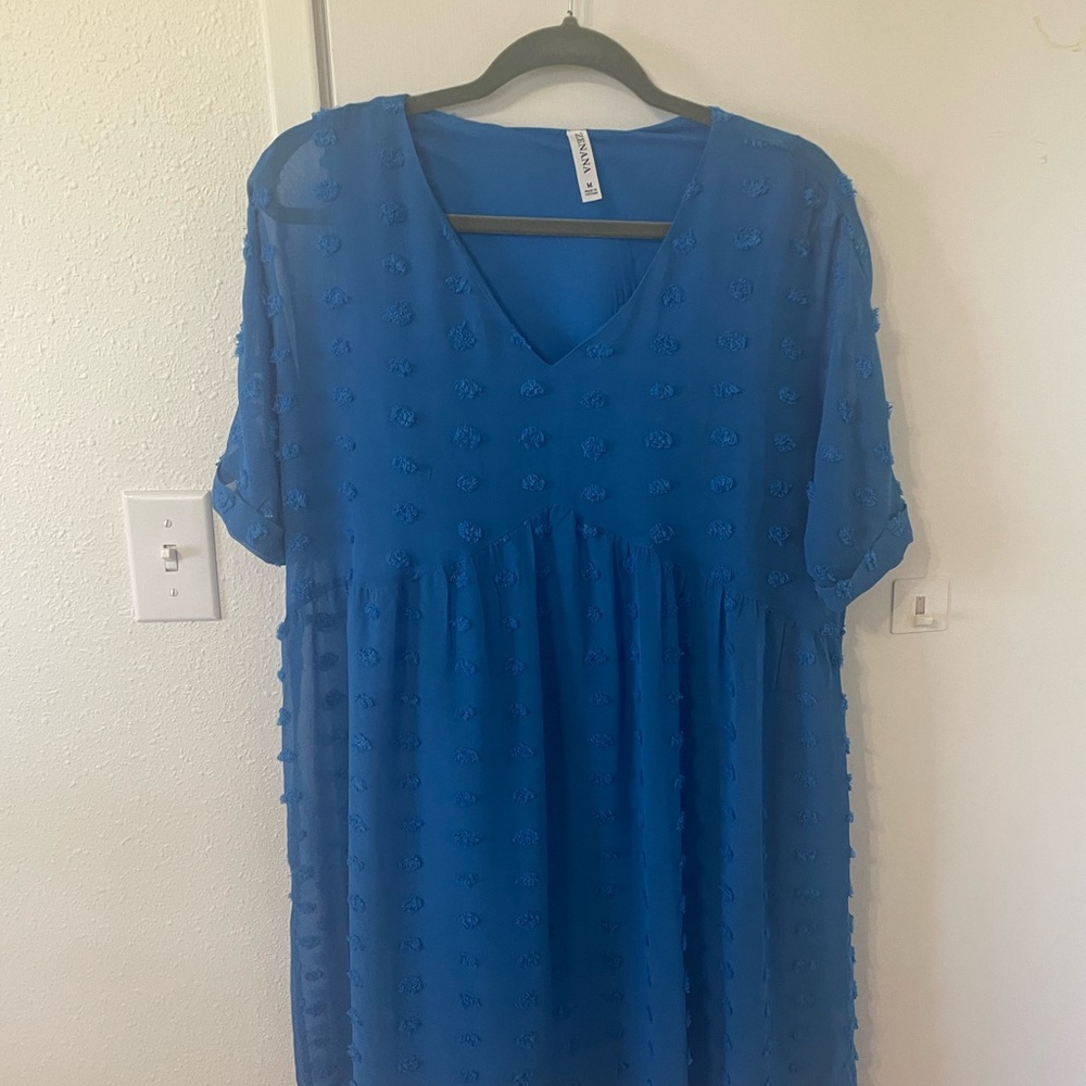 Zenana Outfitters Blue Mini Dress